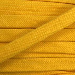 Cotton cord flat 15 mm yellow