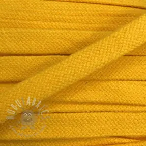 Cotton cord flat 15 mm yellow