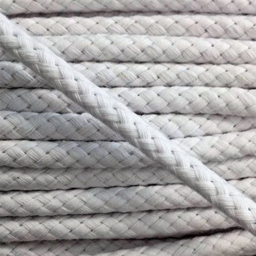 Polyester cord 8 mm white