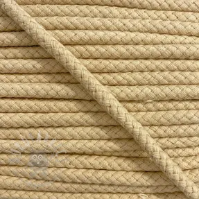 Cotton cord 8 mm light yellow