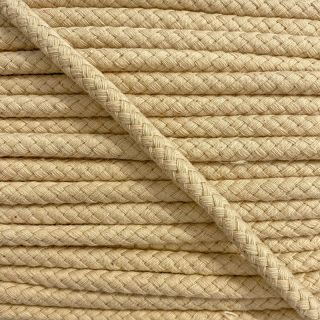 Cotton cord 8 mm light yellow