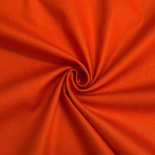 Cotton poplin flame orange