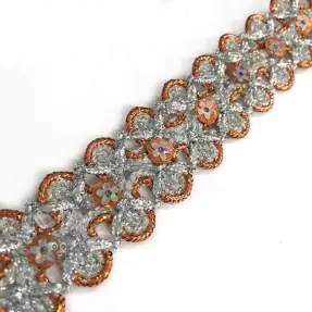 Ribbons Sequin orange
