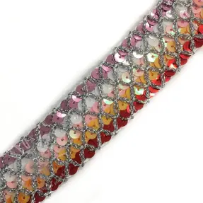 Ribbons Sequin MULTI red