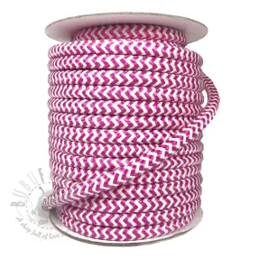 Twisted cord ZIG ZAG fuchsia