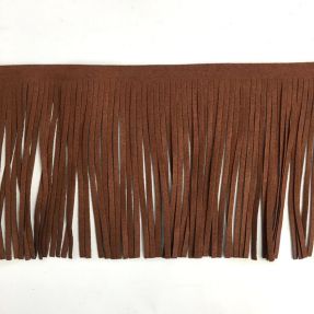 Tassels 12 cm suede roest