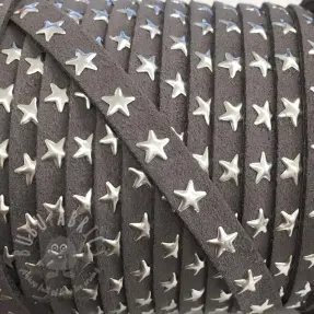 Suede cord Stars grey