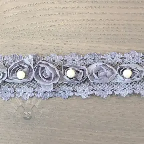 Lace tulle grey