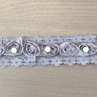 Lace tulle grey