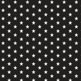 Cotton fabric Petit stars black