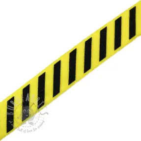 Bias binding elastic STRIPE 20 mm yellow