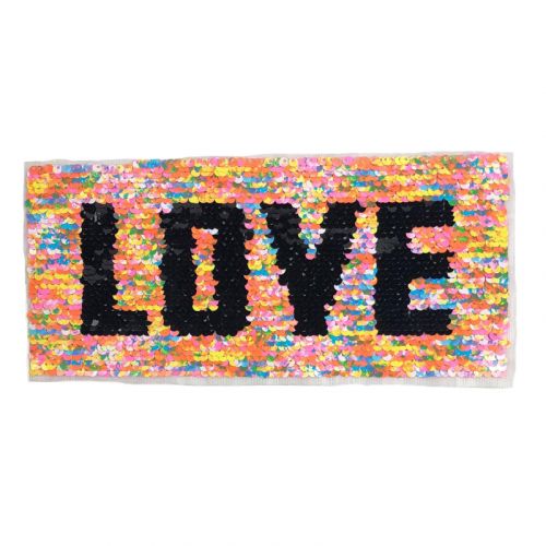 Sequins reversible Rectangle love
