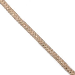 Lurex cord 10 mm beige