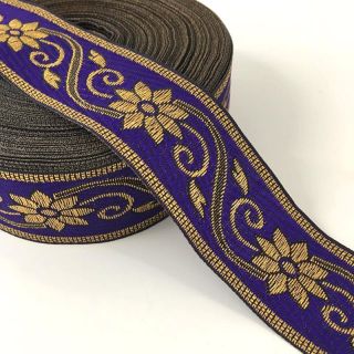 Jacquard Flower purple