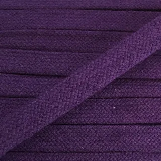 Cotton cord flat 15 mm purple