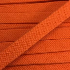 Cotton cord flat 15 mm orange