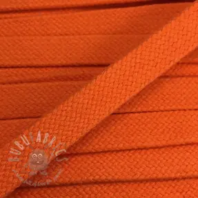 Cotton cord flat 15 mm orange