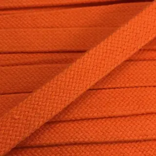 Cotton cord flat 15 mm orange
