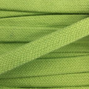 Cotton cord flat 15 mm lime