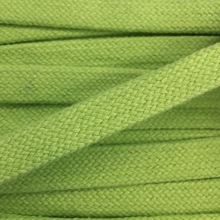 Cotton cord flat 15 mm lime