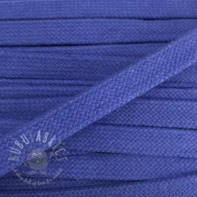 Cotton cord flat 15 mm cobalt