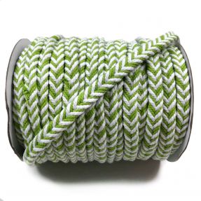 Cotton cord twisted lime