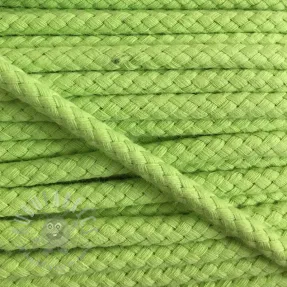 Cotton cord 8 mm lime