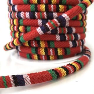 Cotton cord 5 mm Aztec red