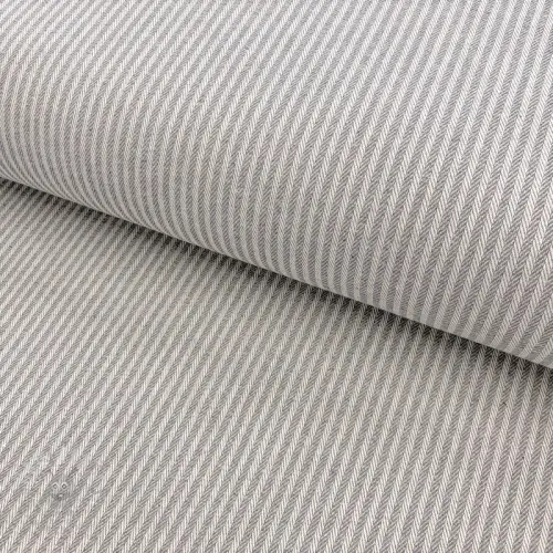 Decoration fabric DOBBY Colored stripe grey