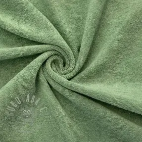 Stretch toweling old green