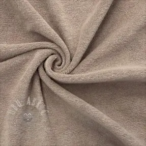 Stretch toweling taupe