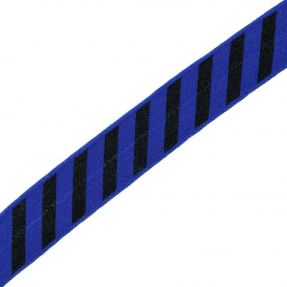 Bias binding elastic STRIPE 20 mm cobalt