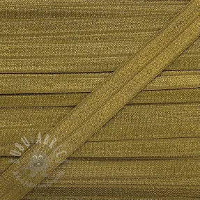 Bias binding elastic 15 mm golden brown