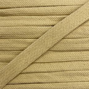 Cotton cord flat 13 mm light yellow