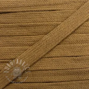 Cotton cord flat 13 mm brown