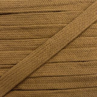 Cotton cord flat 13 mm brown