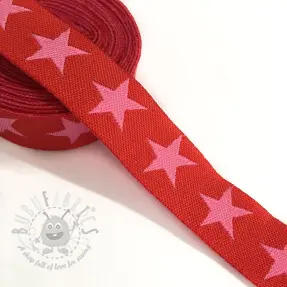 Ribbons Stars red/pink