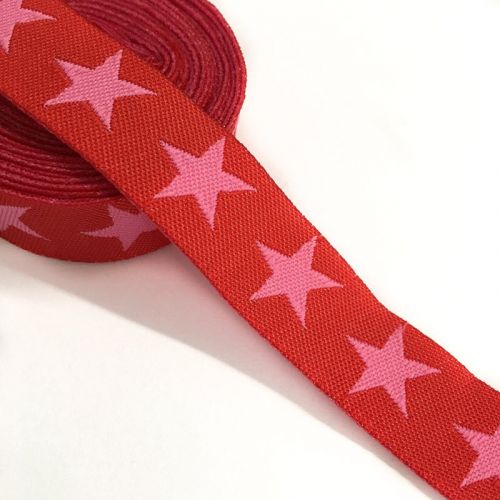 Ribbons Stars red/pink