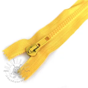 Plastic Jacket Zipper open-end 70 cm yellow