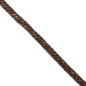 Lurex cord 10 mm brown