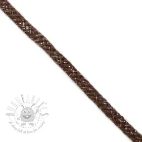 Lurex cord 10 mm brown
