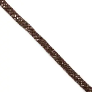 Lurex cord 10 mm brown
