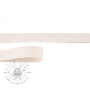 Bias binding imitation leather ecru