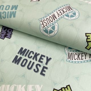 Decoration fabric Mickey Mouse Movie banner green digital print