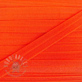 Bias binding elastic 15 mm neon orange