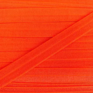 Bias binding elastic 15 mm neon orange