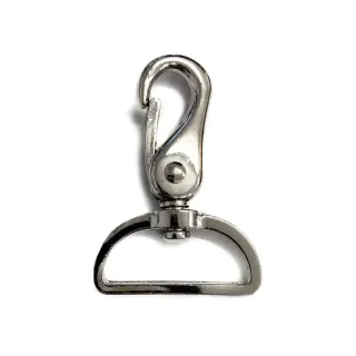 Metal Snap Hook 40 mm silver