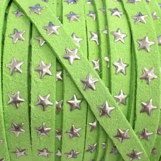 Suede cord Stars lime