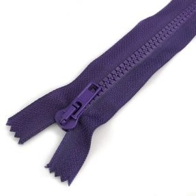 Plastic Jacket Zipper 20 cm purple