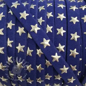 Suede cord Stars kobalt